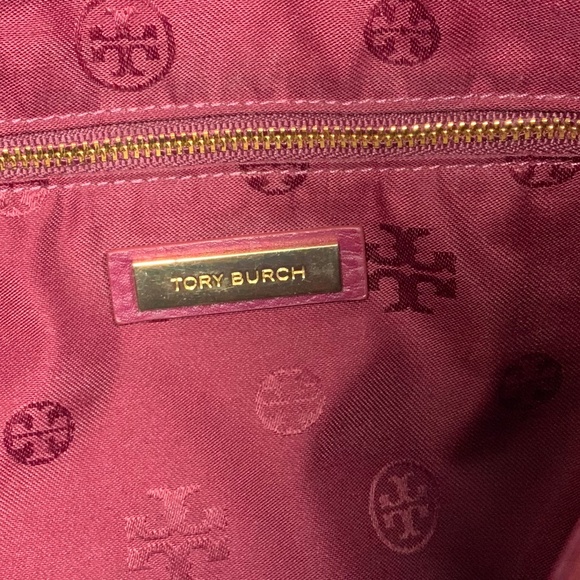 Tory Burch Maroon Leather Hobo Bag - Picture 15 of 16